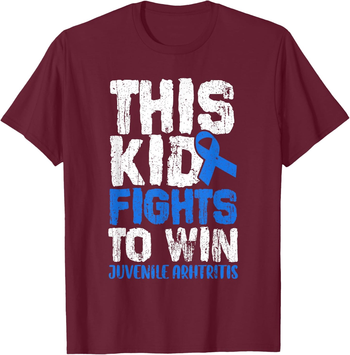 Juvenile Arthritis Awareness kids JIA T-Shirt - T-Shirt | Maroon