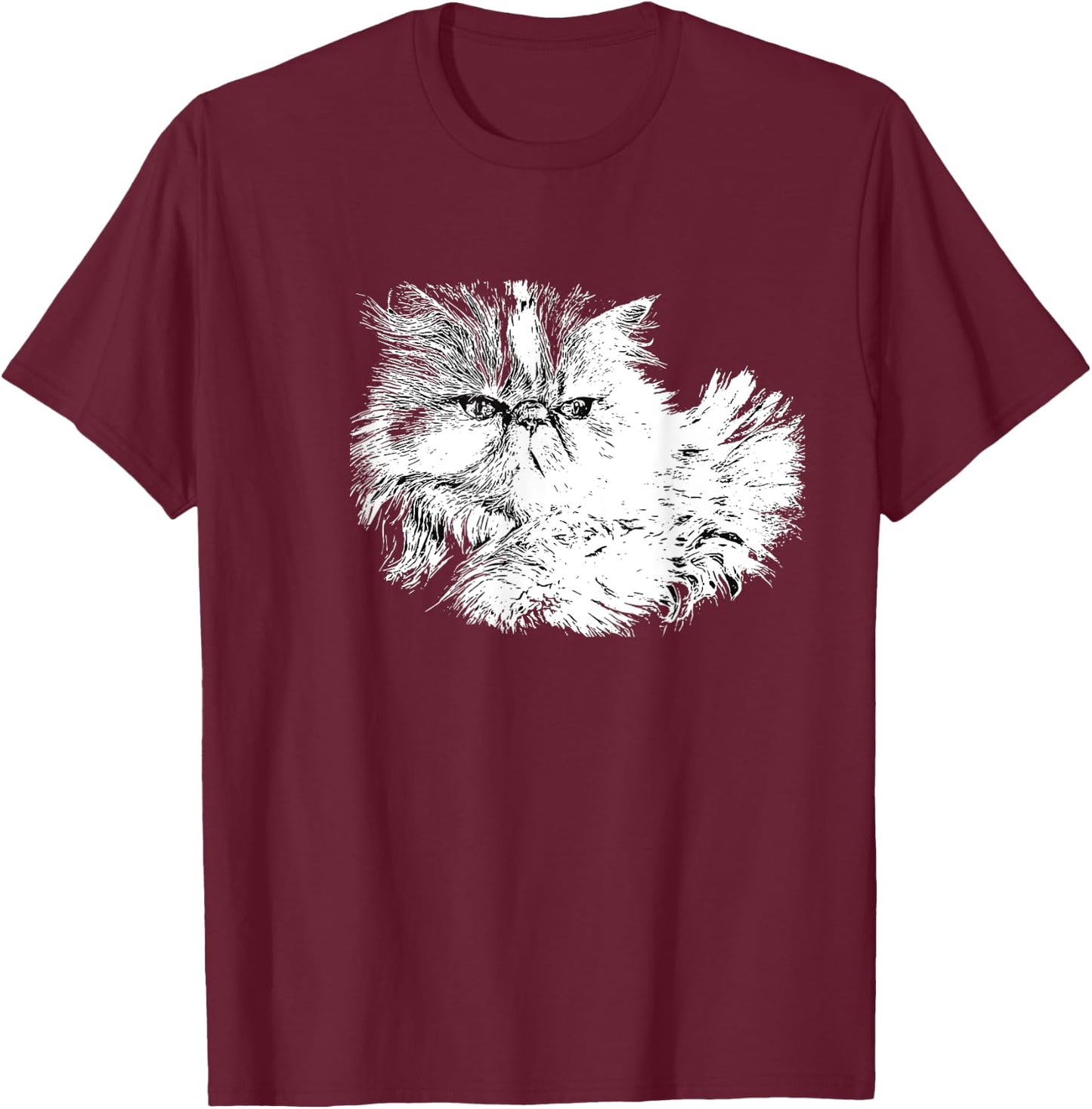 Persian Cat Women Kids T-Shirt - T-Shirt | Maroon