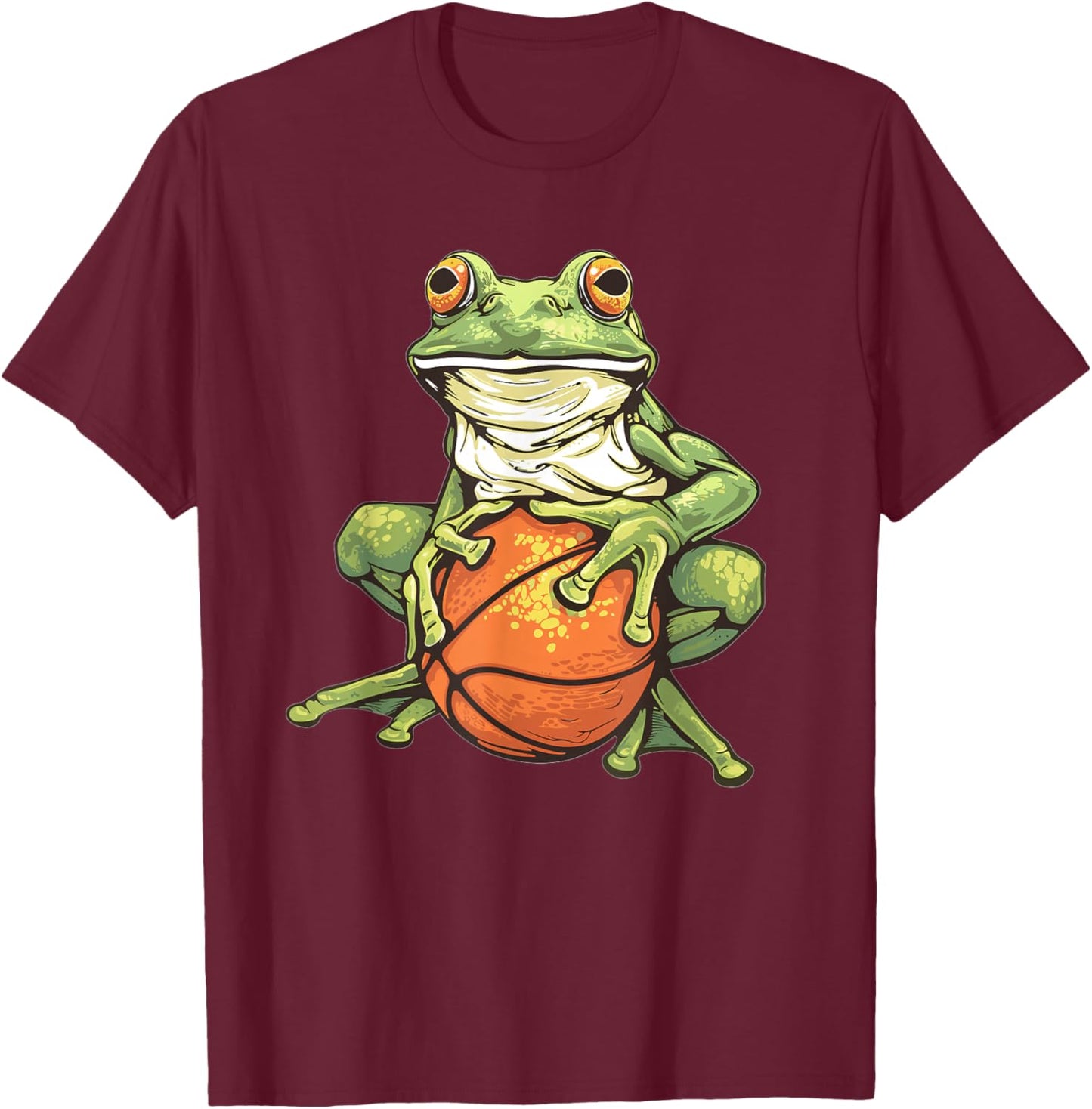 Basketball Frog T-Shirt - T-Shirt | Maroon