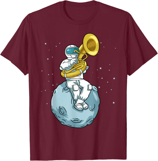 Sousaphone Shirt Women Men Kids Marching Band Tuba T-Shirt - T-Shirt | Maroon