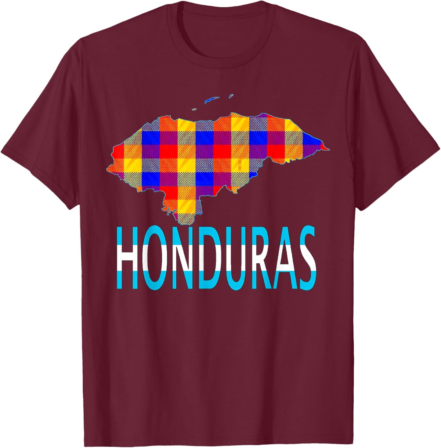 Honduras Motivo Colores Prenda Lenca T-Shirt - T-Shirt | Maroon