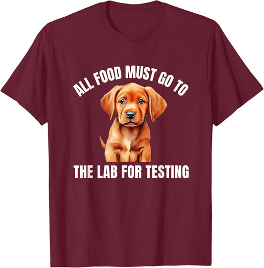 Fox Red Lab All Food Labrador Retriever Mom Dad T-Shirt - T-Shirt | Maroon