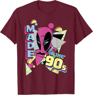 Marvel Deadpool 30th Made In The '90s T-Shirt - T-Shirt | Maroon