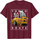 Tokyo Route Drag Racing Japanese Import Car - Funny Car Guy T-Shirt - T-Shirt | Maroon