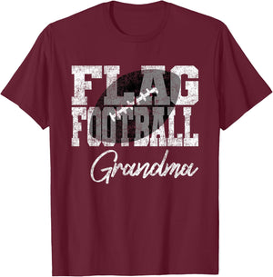 Grandma Football Flag T-Shirt - T-Shirt | Maroon