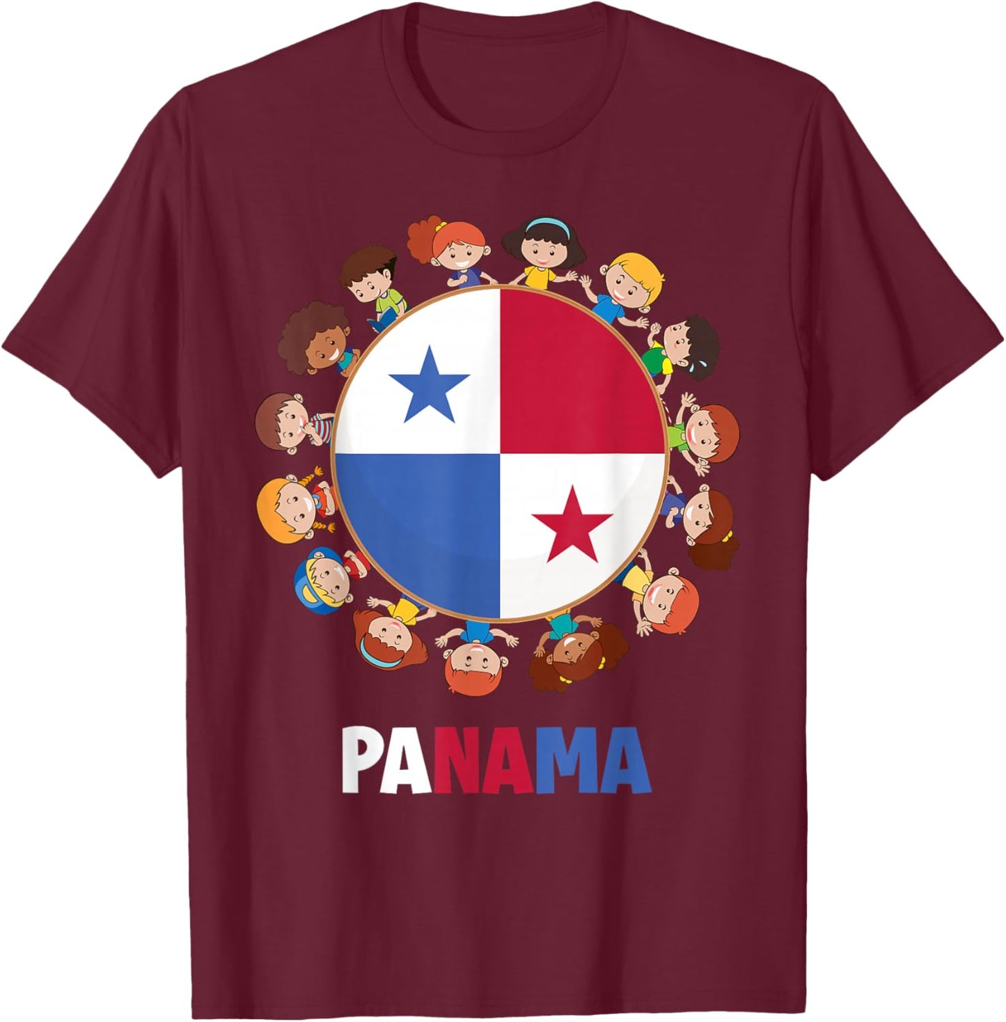 Panamanian Flag Hispanic Heritage Month Panama Kids T-Shirt - T-Shirt | Maroon
