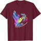 Pink Ribbon Bird Animal Gift Breast Cancer Awareness T-Shirt - T-Shirt | Maroon