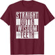 Straight Outta Wisdom Teeth Dentist Dental Hygiene Recovery T-Shirt - T-Shirt | Maroon