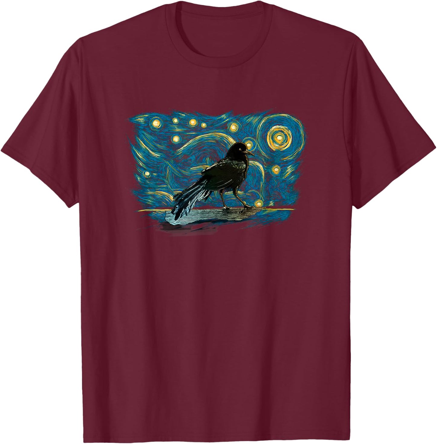 Retro Vintage Style Grackle T-Shirt - T-Shirt | Maroon