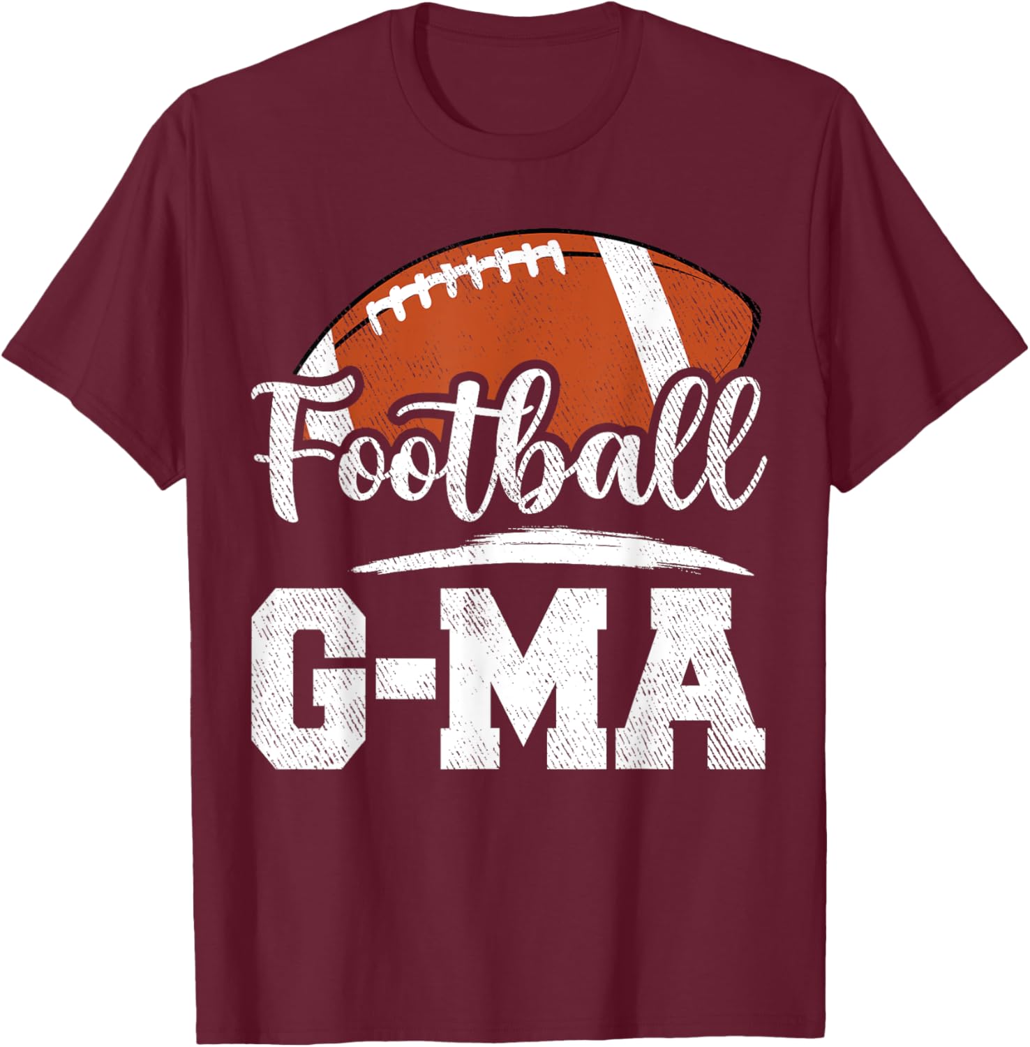 Football G-Ma Football Player Game Day Mother's Day T-Shirt - T-Shirt | Maroon