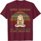 Hippie Grandma Like A Regular Grandma Vintage T-Shirt - T-Shirt | Maroon