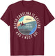 North Carolina Is Calling And I Must Go North Carolina Map T-Shirt - T-Shirt | Maroon