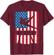 Gymnastics Pommel Horse American Flag Vintage Sports USA T-Shirt - T-Shirt | Maroon
