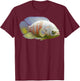Albino Oscar Fish American Cichlid for Monster Fish T-Shirt - T-Shirt | Maroon