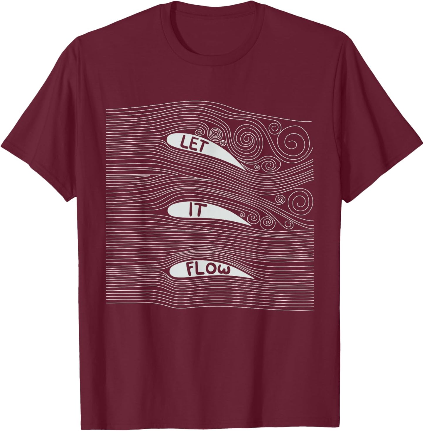 Bernoulli Airfoil T-Shirt - T-Shirt | Maroon