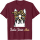 Birthday and Mother's day Gift-Boston Terrier Mom T-Shirt - T-Shirt | Maroon