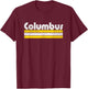 Columbus Soccer Vintage City T-Shirt - T-Shirt | Maroon