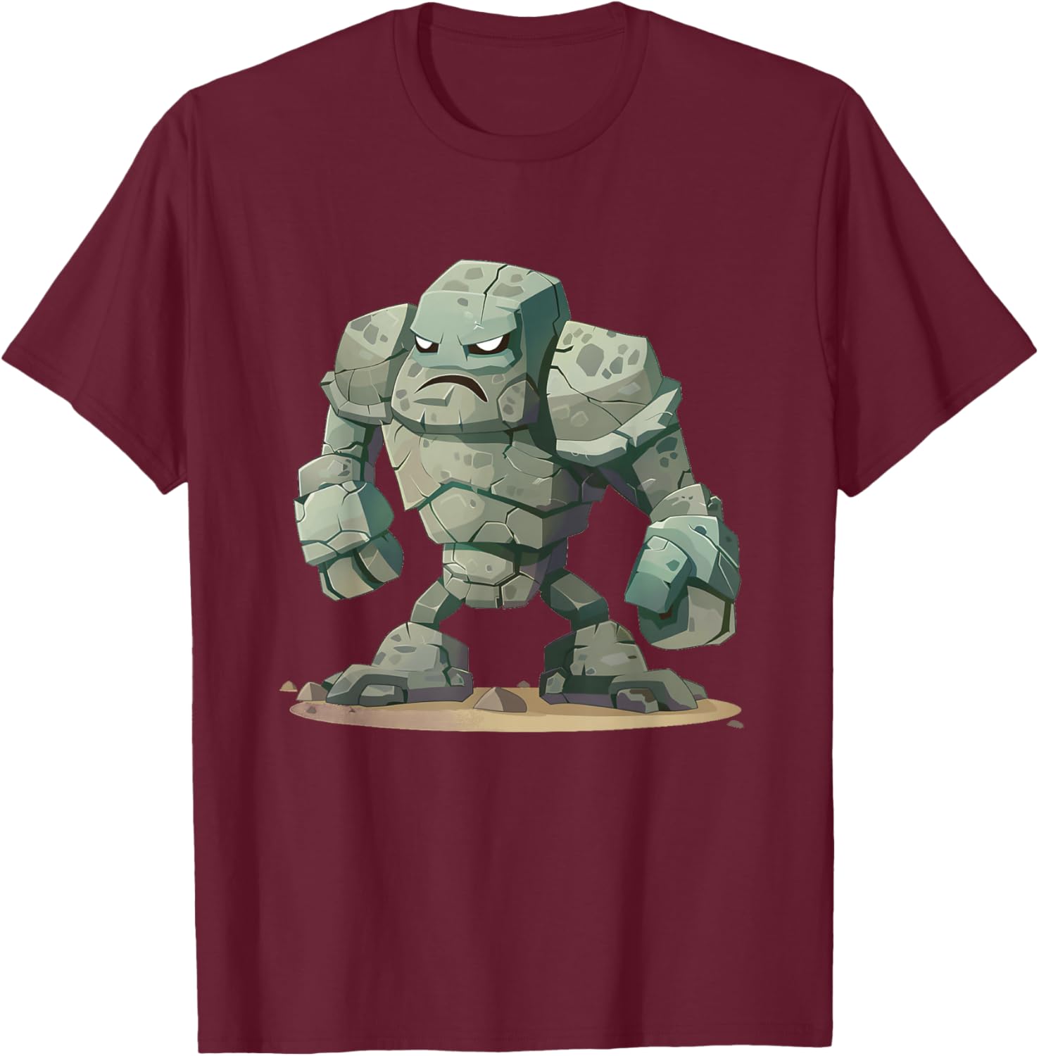 Cool Golem Costume for Adults and Kids T-Shirt - T-Shirt | Maroon