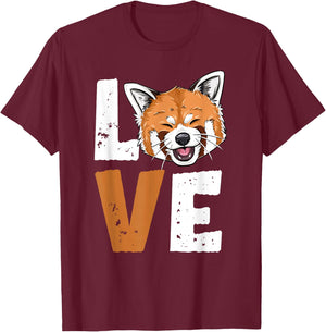 Red Panda Love Funny Cute Red Panda Lover T-Shirt - T-Shirt | Maroon