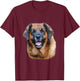Leonberger Dog Design T-Shirt - T-Shirt | Maroon