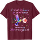 Sit On My Porch And Watch The Hummingbirds Funny Bird Lover T-Shirt - T-Shirt | Maroon