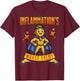 Turmeric Superhero: Curcumin Power & Inflammation Fighter T-Shirt - T-Shirt | Maroon