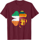Sri Lankan Irish Shamrock Sri Lanka Ireland St Patrick's Day T-Shirt - T-Shirt | Maroon