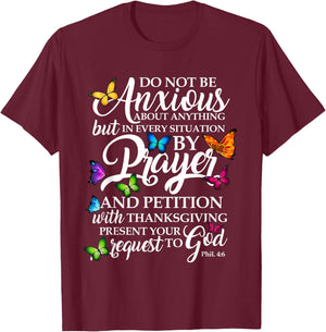 Don't Be Worried About All Butterfly Art - Rel T-Shirt - T-Shirt | Maroon