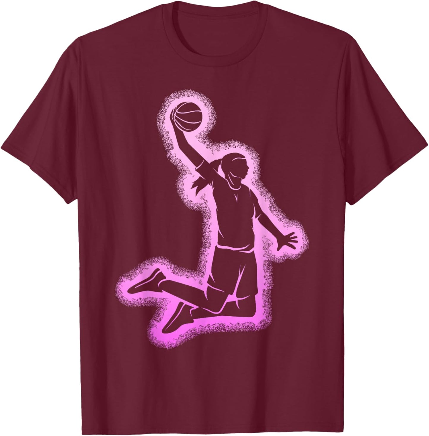Basketball Girl Women Kids T-Shirt - T-Shirt | Maroon