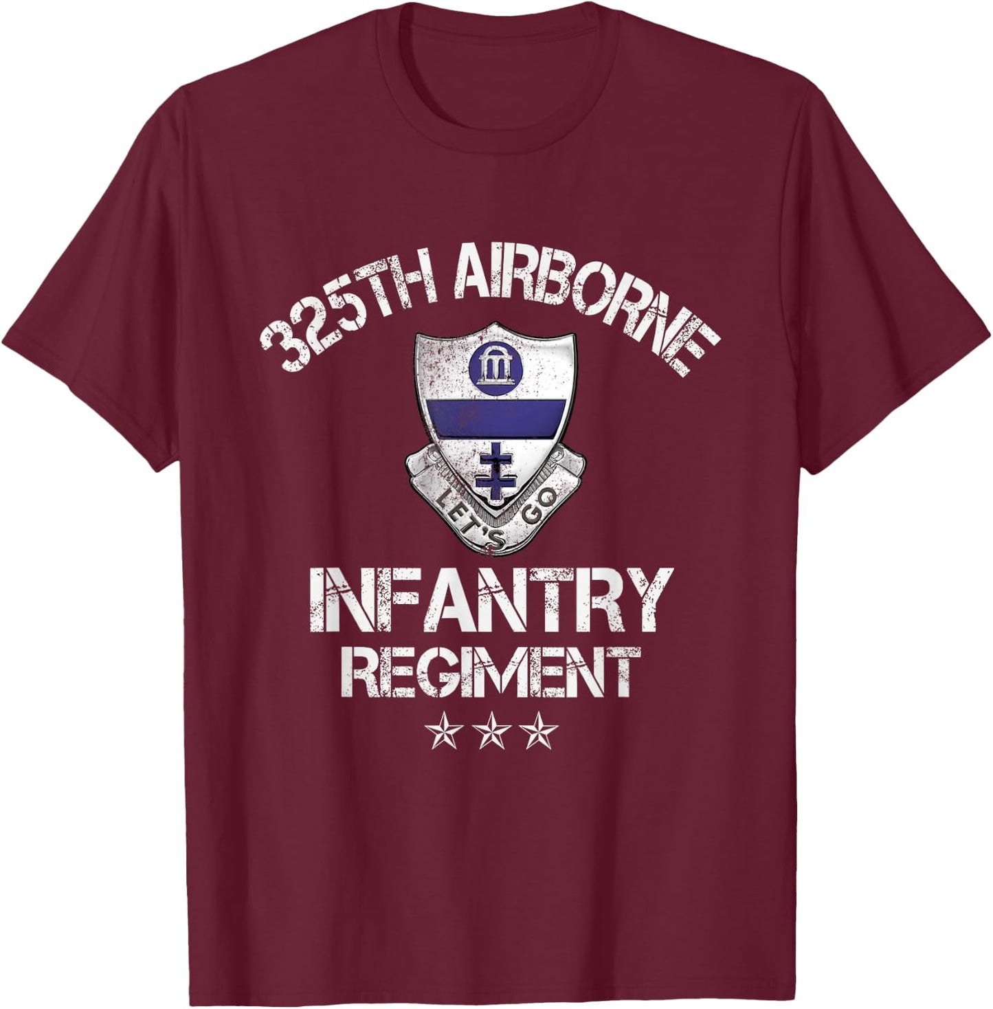 325th Airborne Infantry Regiment Veteran Patriotic Gift T-Shirt - T-Shirt | Maroon