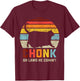 Chonk Cat Scale Meme Funny Retro Style Vintage Cats Memes T-Shirt - T-Shirt | Maroon