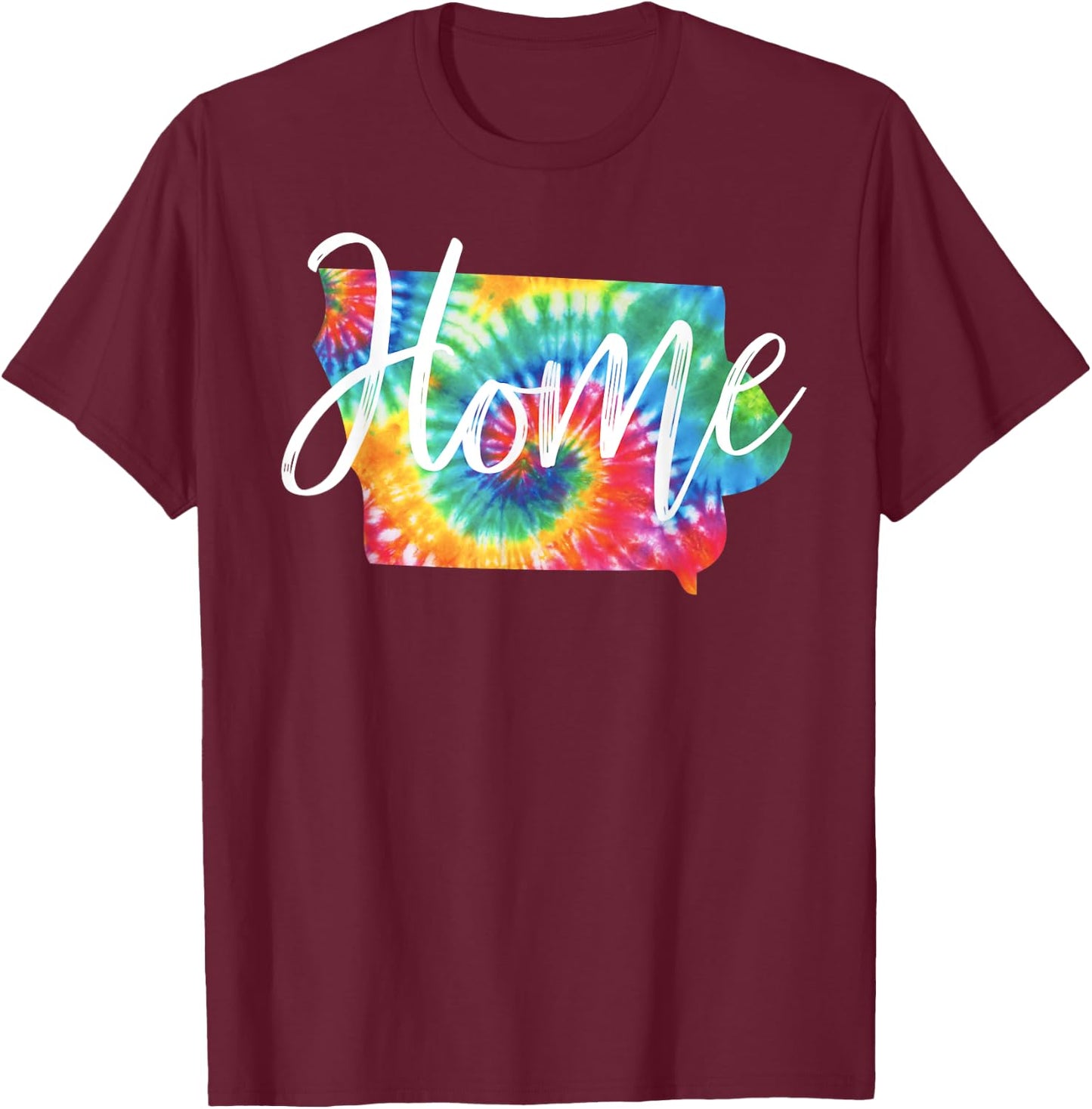 Iowa Tie Dye T-Shirt - T-Shirt | Maroon