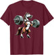 Horse Powerlifting Weightlifting Gym Workout T-Shirt - T-Shirt | Maroon