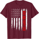 Best Dog Pappy Ever American Flag Family Father's Day T-Shirt - T-Shirt | Maroon