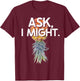 Funny Swinger Upside Down Pineapple Kinky Swinging Item T-Shirt - T-Shirt | Maroon