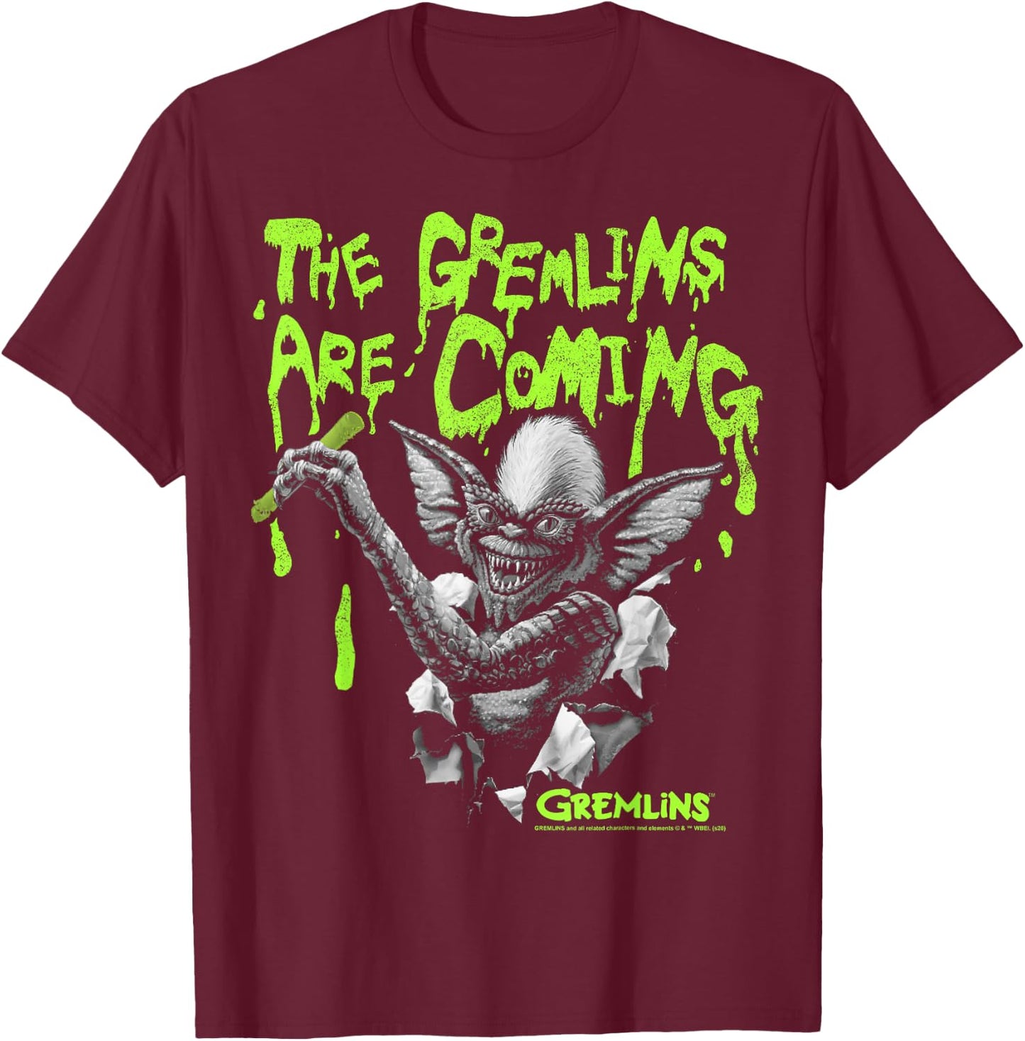 Gremlins The Gremlins are Coming T-Shirt - T-Shirt | Maroon