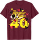 Disney Mickey and Friends Mickey 40th Birthday Girl Small T-Shirt - T-Shirt | Maroon
