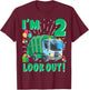 Two 2nd Birthday Garbage Truck Trash Boy 2 Years Old T-Shirt - T-Shirt | Maroon