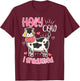 Holy Cow I Graduated Cow Graduation Pre K Pre Kinder Toddler T-Shirt - T-Shirt | Maroon