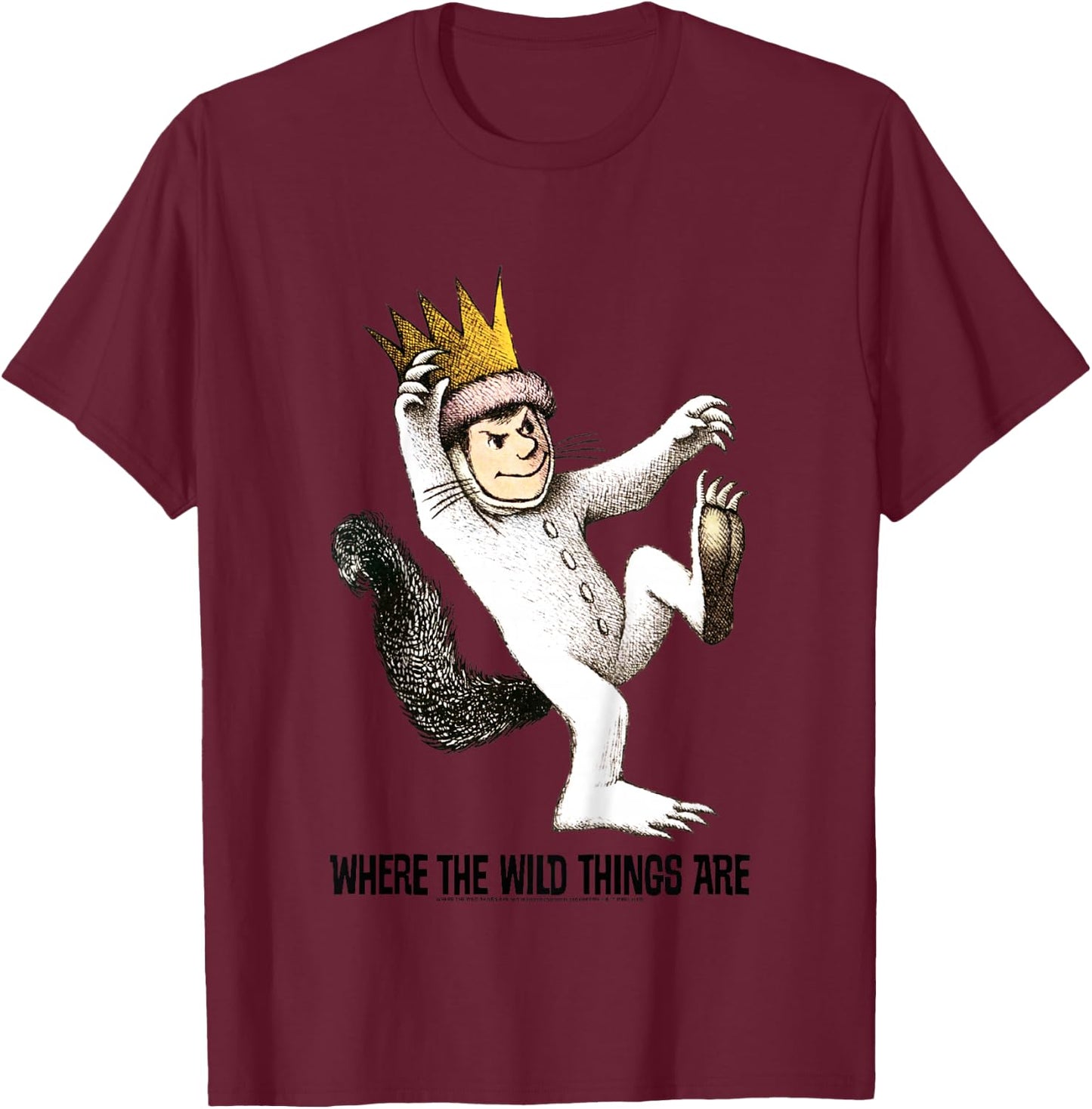 Kids Where The Wild Things are Big Max Portrait T-Shirt - T-Shirt | Maroon