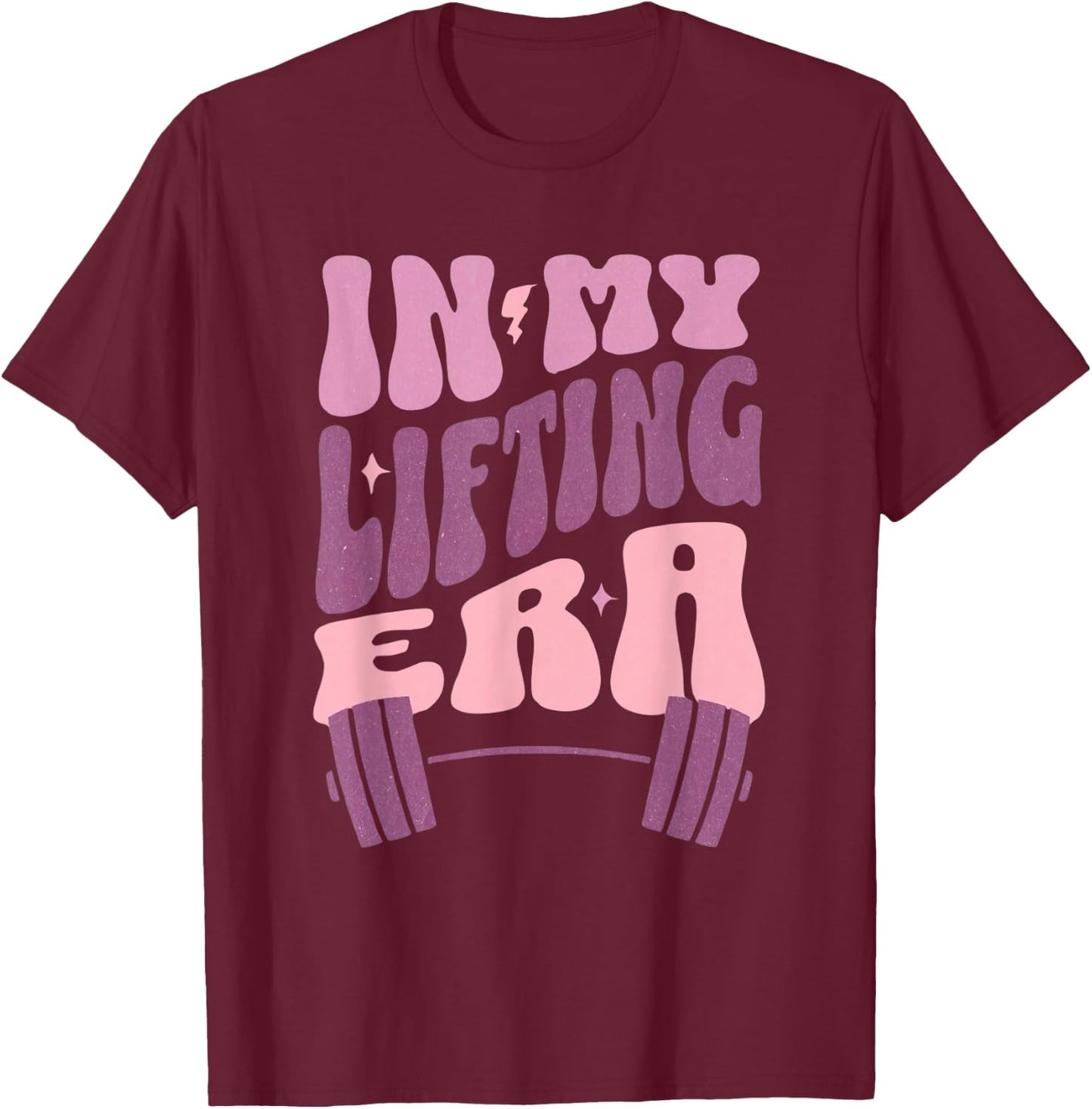 In My Lifting Era - Gym Girl Boss Pump Cover T-Shirt - T-Shirt | Maroon