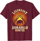 Legendary Armadillo Hunter Armadillo Armadillo Lover T-Shirt - T-Shirt | Maroon