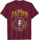 Twilight Team Jacob Varsity Lettering Werewolf Movie T-Shirt - T-Shirt | Maroon
