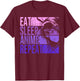 Eat Sleep Anime Repeat - Anime Lovers Gifts Idea Girls T-Shirt - T-Shirt | Maroon