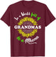 Meema Gifts In a World full of Grandmas be a Meema T-Shirt - T-Shirt | Maroon
