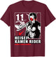 Kamen Rider W Heisei Rider Anniversary T-Shirt - T-Shirt | Maroon