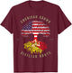 American Grown with Sicilian Roots - Sicily Malta T-Shirt - T-Shirt | Maroon
