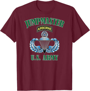 Jumpmaster- Master Wings (Back Design) T-Shirt - T-Shirt | Maroon