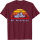 Mt. McKinley Retro Mountain Sunset design T-Shirt - T-Shirt | Maroon