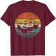 Retro Sushi Roll Sashimi Lover Funny Japanese Food Chef Gift T-Shirt - T-Shirt | Maroon
